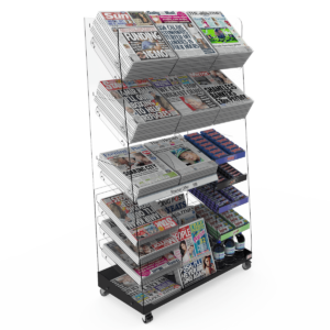 Freestanding Newspaper Display Stands